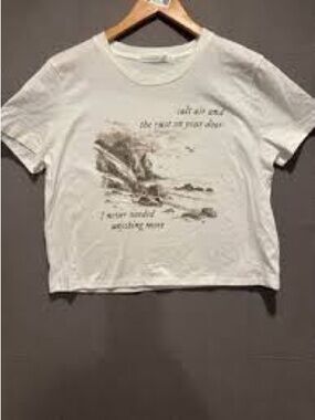 Altar'd State cropped T-shirt, Taylor Swift lyrics
